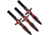 Toro Knives Grito Throwing Knives Fire