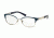 Tory Burch TY1046 Eyeglass Frames 3142-50 - Dark Navy/satin Silver Frame