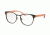 Tory Burch TY1048 Progressive Prescription Eyeglasses 3154-51 - Satin Charcoal/poppy Frame