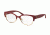 Tory Burch TY4001 Single Vision Prescription Eyeglasses 3132-52 - Matte Red/gold Frame
