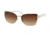 Tory Burch TY6034 Sunglasses 302813-58 - Gold Ivory Frame, Brown Gradient Lenses
