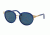 Tory Burch TY6042Q Sunglasses 310880-52 - Gold/colbalt Frame, Blue Solid Lenses