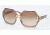 Tory Burch TY7051 TY7051 Sunglasses 112513-5815 - Brown Gold Striped Frame, Brown Gradient Lenses
