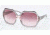 Tory Burch TY7051 TY7051 Sunglasses 11288H-5815 - Grey Rose Striped Frame, Burgundy Gradient Lenses