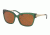 Tory Burch TY7110 Sunglasses 167973-57 - Bottle Green Frame, Amber Solid Lenses