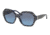 Tory Burch TY7120 Sunglasses 17498F-57 - Navy T Pattern / Navy Frame, Grey Blue Gradient Lenses