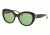 Tory Burch TY7121 Prescription Sunglasses, 55mm, Dark Tort / Green Zig Zag T Pr, TY7121-1734-2-55-SV