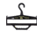 TOUGH HOOK Tough Hanger, Black TOUGH-HANGER-BLK