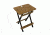 Travel Chair Side Kanpai Bamboo Table w/ Wine Glass Holder, Bamboo 2689KP