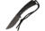 Treeman Combat Knives EDC Black Ops Fixed Blade Knife, 3in, Standard Edge, Drop Point, Black, G10 Handle TCK041