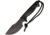 Treeman Combat Knives Path Finder Black Ops Kydex Fixed Blade Knife, 4.25in, Standard Edge, Black, G10 Handle TCK030