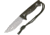 Treeman Combat Knives Recon Hunter Black/Green Kydex Fixed Blade Knife, 4.5in, Standard Edge, Drop Point, Black and Green Handle TCK012