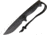 Treeman Combat Knives Recon Hunter Black Ops Leather Fixed Blade Knife, 4.5in, Standard Edge, Drop Point, Black, G10 Handle TCK011