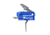 Triggertech Competitive Independence Trigger, AR-15, Two-Stage Short Action, 3.5 lb Pull, Curved, Drop-In, Stainless/Blue, X23-TBS-33-NNF
