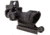 Trijicon 4x32 ACOG Rifle Scope, Center Illuminated Amber Crosshair .223 Reticle w/ Colt Knob Thumbscrew Mount &amp; LED 3.25 MOA Red Dot RMR Type 2, Black, 100556