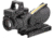 Trijicon 4x32 ACOG Rifle Scope, Dual Illuminated Amber Crosshair .223 Reticle w/ Colt Knob Thumbscrew Mount &amp; LED 3.25 MOA Red Dot RMR Type 2, Black, 100551