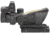 Trijicon 4x32 ACOG Rifle Scope, Dual Illuminated Amber Crosshair .223 Reticle w/ Colt Knob Thumbscrew Mount &amp; LED 3.25 MOA Red Dot RMR Type 2, Black, 100551