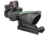 Trijicon 4x32 ACOG Rifle Scope, Dual Illuminated Green Crosshair .223 Reticle w/ Colt Knob Thumbscrew Mount &amp; LED 3.25 MOA Red Dot RMR Type 2, Black, 100552