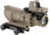 Trijicon 4x32 ACOG Rifle Scope, Dual Illuminated Red Chevron .223 Reticle w/ Colt Knob Thumbscrew Mount &amp; LED 3.25 MOA Red Dot RMR Type 2, Cerakote FDE, 100570