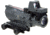 Trijicon 4x32 ACOG Rifle Scope, Dual Illuminated Red Chevron .223 Reticle w/ Colt Knob Thumbscrew Mount &amp; LED 3.25 MOA Red Dot RMR Type 2, Cerakote Gray, 100568