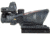 Trijicon 4x32 ACOG Rifle Scope, Dual Illuminated Red Chevron .223 Reticle w/ Colt Knob Thumbscrew Mount &amp; LED 3.25 MOA Red Dot RMR Type 2, Cerakote Gray, 100568