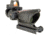 Trijicon 4x32 ACOG Rifle Scope, Dual Illuminated Red Chevron .223 Reticle w/ Colt Knob Thumbscrew Mount &amp; LED 3.25 MOA Red Dot RMR Type 2, Cerakote OD Green, 100569