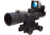 Trijicon ACOG TA33 3x30mm Rifle Scope w/9.0 MOA Trijicon RMR Red Dot Sight RM05, Black, Amber Chevron .223 / 62 Grain Reticle, MOA Adjustment, 400119
