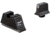 Trijicon Bright &amp; Tough Suppressor Sights - Glock Standard Frames, Glock 17-45, White-Green Front/Black-Yellow Rear Reticle Color, GL201-C-600660