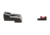 Trijicon Fiber Optic Pistol Front/Rear Sight Set, Red Fiber Stick, CZ P-10/P-10C, Black, 601065