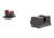 Trijicon Fiber Optic Pistol Front/Rear Sight Set, Red Fiber Stick, FNS-40/FNX-40/FNP-40, Black, 601068