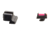 Trijicon Fiber Optic Pistol Front/Rear Sight Set, Red Fiber Stick, Glock 42/43, Black, 601029