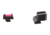Trijicon Fiber Optic Pistol Front/Rear Sight Set, Red Fiber Stick, Glock 42/43, Black, 601029