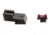Trijicon Fiber Optic Pistol Front/Rear Sight Set, Red Fiber Stick, Smith &amp; Wesson M&amp;P/M&amp;P M2.0, NOT Shield/C.O.R.E., Black, 601032