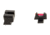 Trijicon Fiber Optic Pistol Front/Rear Sight Set, Red Fiber Stick, Sig Sauer P220/P229/P240/P938/Pro233/Pro2340/Pro245, Black, 601047