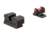 Trijicon Fiber Optic Pistol Front/Rear Sight Set, Red Fiber Stick, Sig Sauer P220/P229/P240/P938/Pro233/Pro2340/Pro245, Black, 601047
