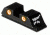 Trijicon Bright &amp; Tough For Glock Rear Sight With Orange Lamps GL01RO