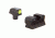 HD Night Sight Set " Yellow Front Outline " for Colt Commander