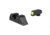 Trijicon HD Tritium Night Sights - Rear - Yellow Front Outline - for GLOCK Models 20, 21, 29, 30, and 41 including S &amp; SF variants, Black, GL145-C-601167
