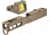 Trijicon RM01 RMR Type 2 LED 3.25 MOA Red Dot Sight, Flat Dark Earth and TRYBE Defense Pistol Slide, Glock 19, Gen 4, RMR Cut, Version 2, FDE Cerakote