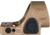 Trijicon SRO Adjustable LED Red Dot Reflex Sight, 1x, Green 2.5 MOA Dot Reticle, Anodized, Coyote Brown, SRO2-2500035