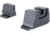 Trijicon Suppressor/Optic Height Sight Set with Black Front/Black Rear &amp; Green Tritium - for M&amp;P C.O.R.E, M&amp;P M2.0 Optics Ready, Black, 601150