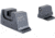Trijicon Suppressor/Optic Height Sight Set with Black Front/Metal Rear &amp; Green Front Lamp - for M&amp;P C.O.R.E, M&amp;P M2.0 Optics Ready, Black, 601153