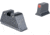 Trijicon Suppressor/Optic Height Sight Set, Orange Front/Black Rear &amp; Green Lamp, Glock 17, 17L, 19, 22 - 28, 31 - 35, 37 - 39, 45, Black, 601134