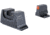 Trijicon Suppressor/Optic Height Sight Set with Orange Front/Black Rear &amp; Green Tritium - for M&amp;P C.O.R.E, M&amp;P M2.0 Optics Ready, Black, 601148