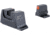 Trijicon Suppressor/Optic Height Sight Set with Orange Front/Metal Rear &amp; Green Front Lamp - for M&amp;P C.O.R.E, M&amp;P M2.0 Optics Ready, Black, 601151