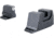 Trijicon Suppressor/Optic Height Sight Set with White Front/Metal Rear &amp; Green Front Lamp - for M&amp;P C.O.R.E, M&amp;P M2.0 Optics Ready, Black, 601154