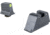 Trijicon Suppressor/Optic Height Sight Set, Yellow Front/Black Rear &amp; Green Lamp, Glock 17, 17L, 19, 22 - 28, 31 - 35, 37 - 39, 45, Black, 601135