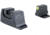 Trijicon Suppressor/Optic Height Sight Set with Yellow Front/Black Rear &amp; Green Tritium - for M&amp;P C.O.R.E, M&amp;P M2.0 Optics Ready, Black, 601149