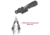 Trijicon TA55 ACOG 5.5x50 Rifle Scopes Advanced Combat Optical Gunsight - Red Chevron BAC Flattop .223 Reticle and TA51 Mount Rifle Scope with FREE Gerber Suspension Multi-Plier