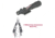 Trijicon ACOG 5.5x50 Rifle Scope, Red Chevron BAC Flattop .308 Reticle, Flat Top Adapter, Free Multi-Plier
